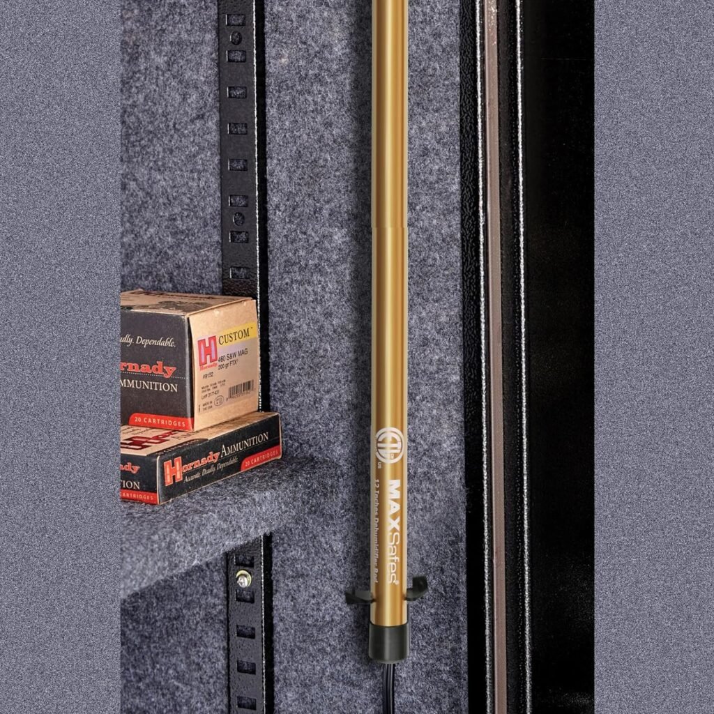GoldenRod Gun Safe Dehumidifier Rod High Power - Much warmer (up to 150°F) to better Protect Your Valuables from Moisture and Corrosion, ETL Approved, 12in