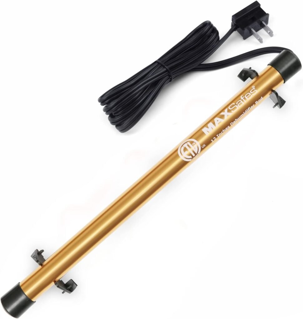 GoldenRod Gun Safe Dehumidifier Rod High Power - Much warmer (up to 150°F) to better Protect Your Valuables from Moisture and Corrosion, ETL Approved, 12in