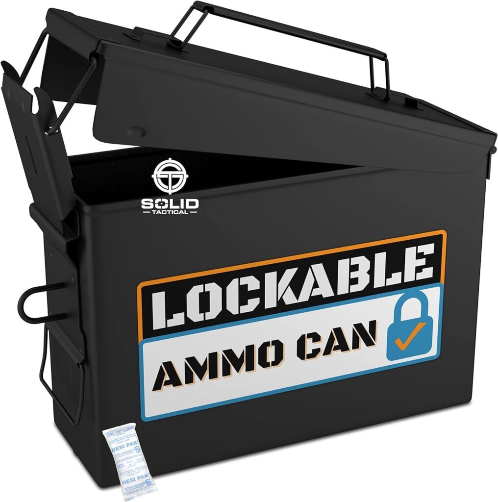 Metal Ammo Can - New Military  Army Ammo Storage Container - M2A1  M19A1 Ammunition Boxes - Use Our Ammo Case as a Metal Storage Box or an Ammo Crate Utility Box